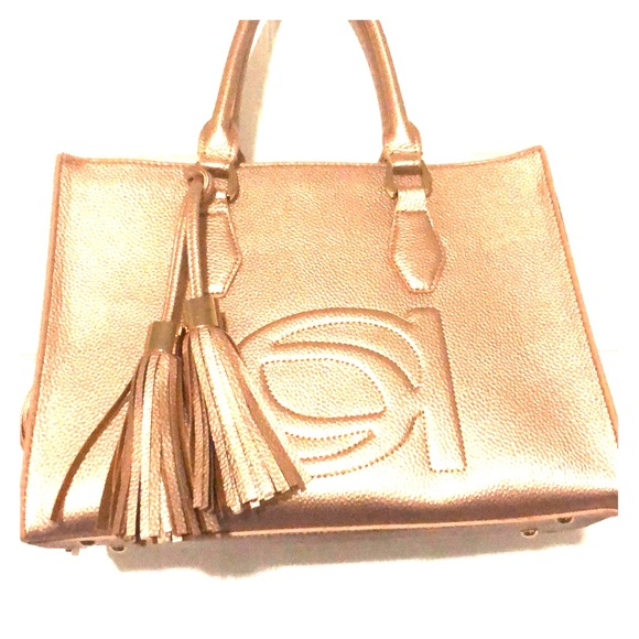 bebe luggage rose gold